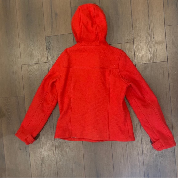 Hollister Women’s Red Wool Toggle Coat - Picture 2 of 6
